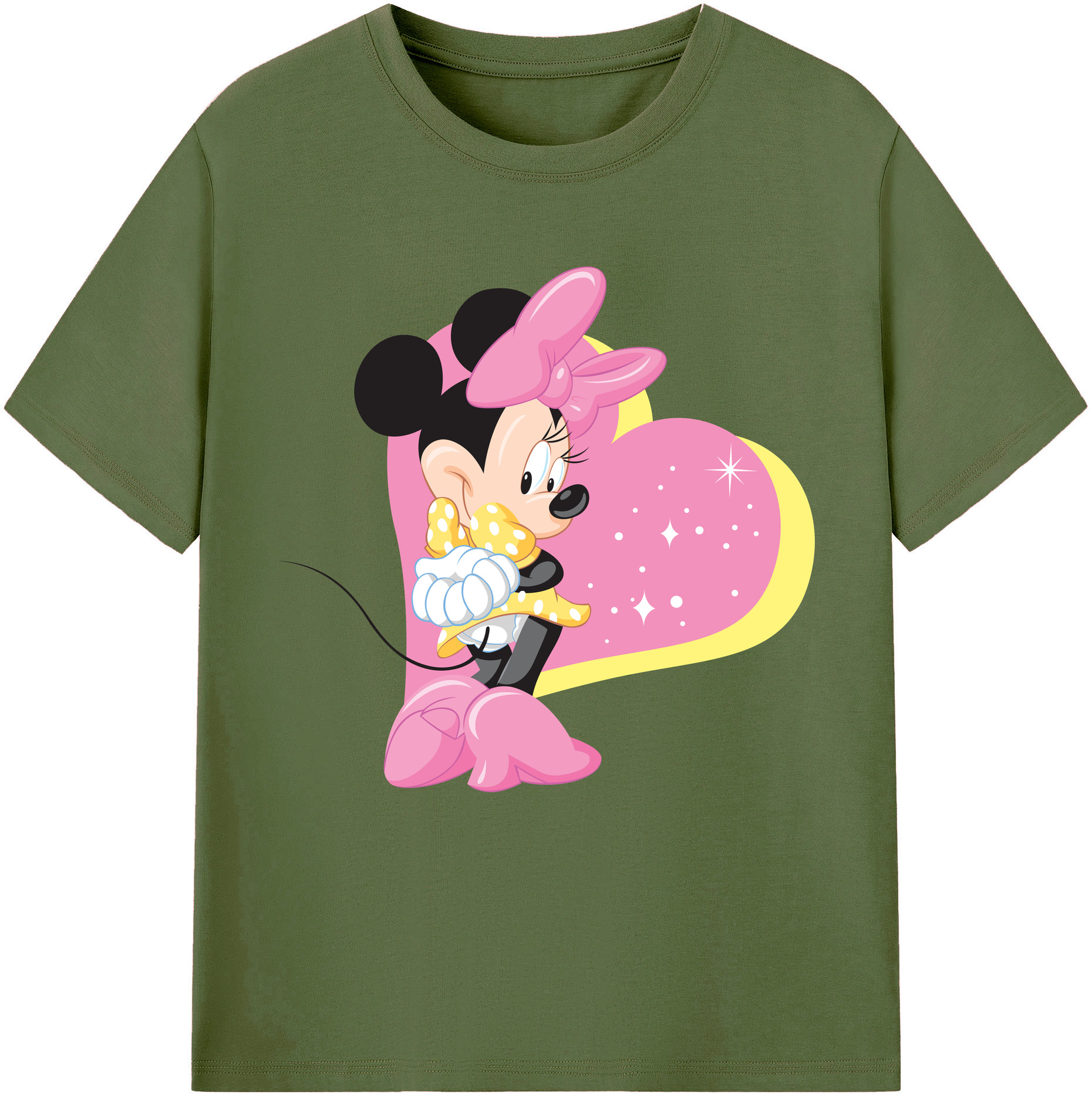 （画像用） ミッキーマウス Mickey Mouse 綿100％半袖Tシャツ（フロントプリント）